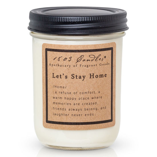 Let's Stay Home Jar by 1803 Candles