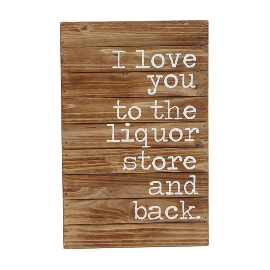 Liquor Store And Back Plaque by Mudpie