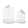 Set of 2 Cloches with Beaded Base by MudPie
