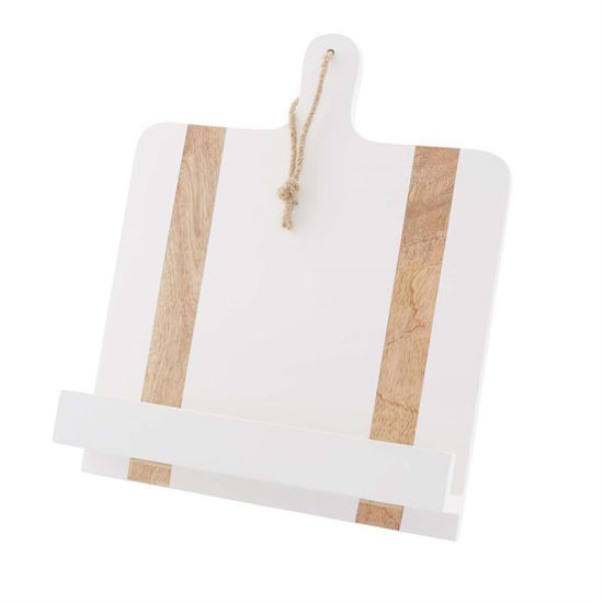 White Paddle Cookbook Holder by Mudpie