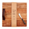 Leather Handle Square Wood Board by Mudpie