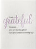 Grateful Daughter Card by Niquea.D