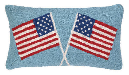 Double American Flag by Peking Handicraft