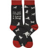 I'm Not Single I Have A Dog Socks by Primitives by Kathy