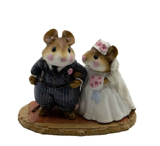 Wedding Mice M-067 (Gray) by Wee Forest Folk®