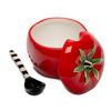 Lidded Tomato Dish with Spoon by Mackenzie-Childs