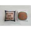 "Pardon My French" Square Cotton Pillow by Creative Co-op