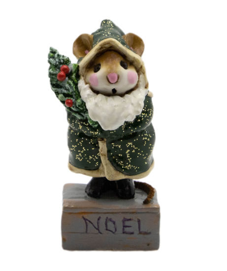 Father Chris-Mouse M-164 (Green) by Wee Forest Folk®