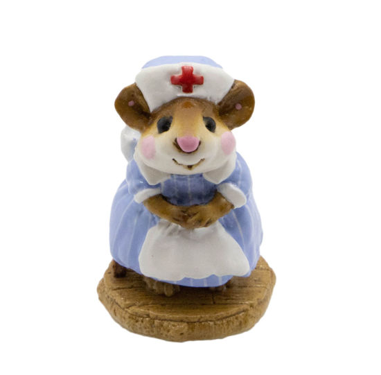 Mousey Nurse M-095 (Blue w/Stripes) by Wee Forest Folk®