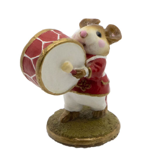 Drummer Mouse M-153b (Red) by Wee Forest Folk®