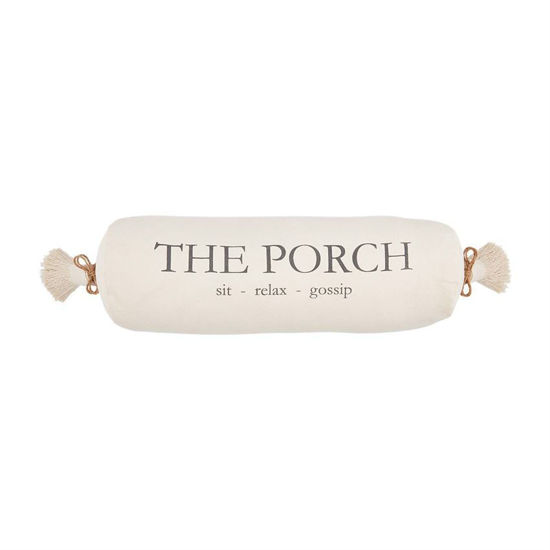 The Porch Bolster Pillow by Mudpie