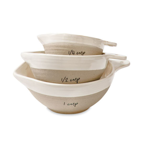 Stoneware Measuring Cups by Mudpie
