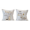 16" Square Cotton Pillow, 2 Styles by Creative Co-op
