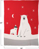 Polar Bear Cotton Knit Throw by Creative Co-op