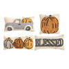 Fall Mini Hooked Pillows by Mudpie