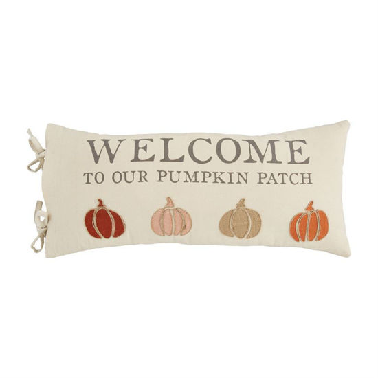 Welcome Pumpkin Patch Pillow by Mudpie