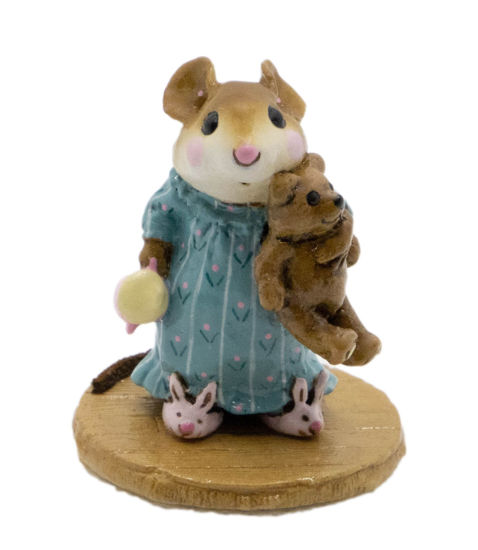 Mousey's Bunny Slippers M-218 (Teal) By Wee Forest Folk®