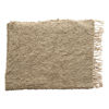 Hand Woven Grey Throw Blanket w/ Fringe by Creative Co-op