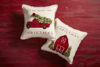 Christmas Applique Farm Pillows (Assorted) by Mudpie