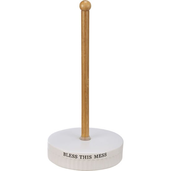 Paper Towel Holder - Bless This Mess by Primitives by Kathy