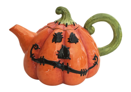 Stitched Pumpkin Teapot by Blue Sky Clayworks