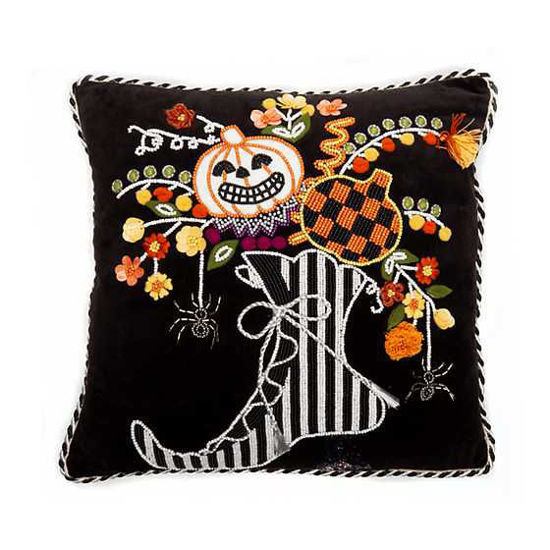 Halloween to Boot Pillow by MacKenzie-Childs