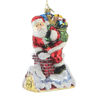 Santa on Chimney Ornament by Huras Family