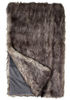 Grey Wolf Faux Fur Throw by Donna Salyers Fabulous Furs