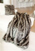 Grey Wolf Faux Fur Throw by Donna Salyers Fabulous Furs