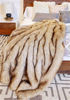 Taupe Fox Faux Fur Throw by Donna Salyers Fabulous Furs
