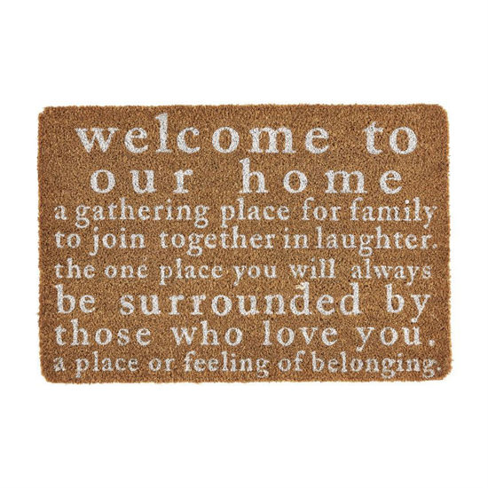Welcome To Our Home Doormat by Mudpie