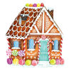 Die-Cut Gingerbread House Placemat by Hester & Cook