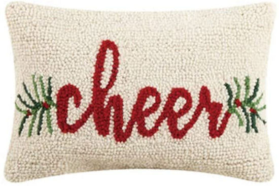Cheer Hook Wool Pillow by Peking Handicraft