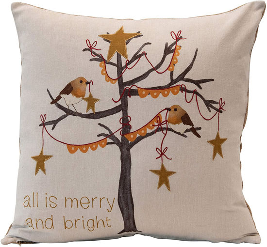 All is Merry and Bright Pillow by Creative Co-op