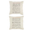 Holiday Rules Pillows (Assorted) by Mudpie