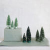 6.5" Bottle Brush Trees with LED Lights Set by Creative Co-op
