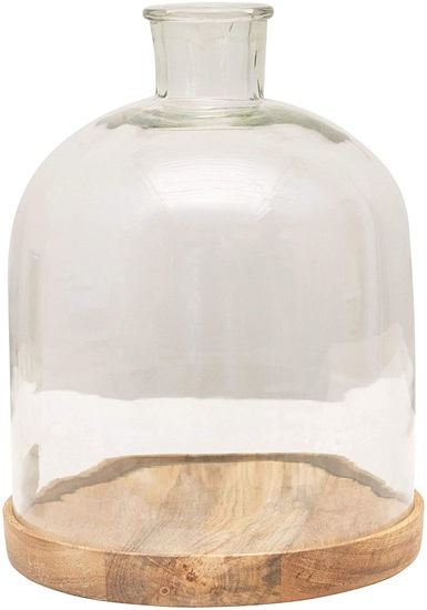 8.5" Round x 12"H Glass Cloche Set by Creative Co-op