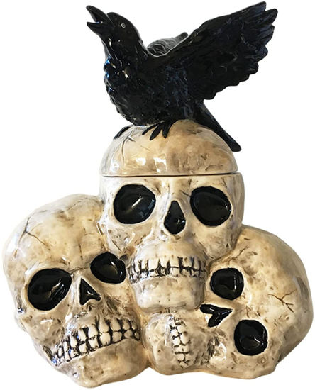 Skull Cookie Jar by Blue Sky Clayworks