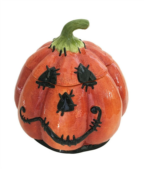 Stitched Pumpkin Canister by Blue Sky Clayworks