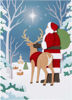 Santa and Reindeer Card by Niquea.D