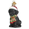 Holiday Black Labrador Puppy Ornament by Old World Christmas