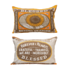 24" Harvest Cotton Lumbar Pillow, 2 Styles by Creative Co-op