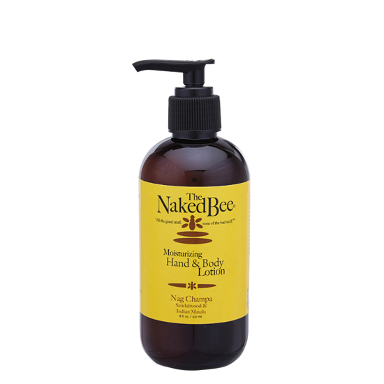 Nag Champa 8 oz. Hand & Body Lotion by Naked Bee