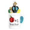Best Teacher Mug Ornament by Old World Christmas