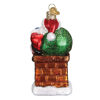 Chimney Stop Santa Ornament by Old World Christmas