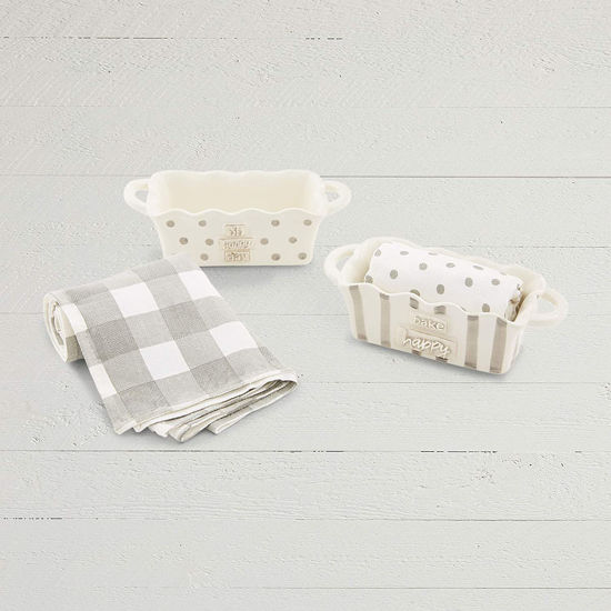 Happy Mini Loaf & Towel Set (Assorted) by Mudpie