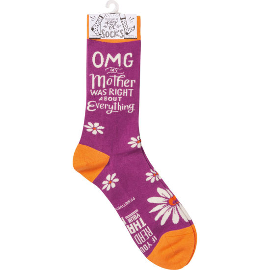 OMG My Mother Was Right Socks by Primitives by Kathy