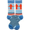 Awesome Grandson Socks by Primitives by Kathy
