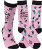 Queen Of Damn Near Everything Socks by Primitives by Kathy