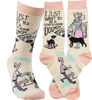Stay At Home Dog Mom Socks by Primitives by Kathy
